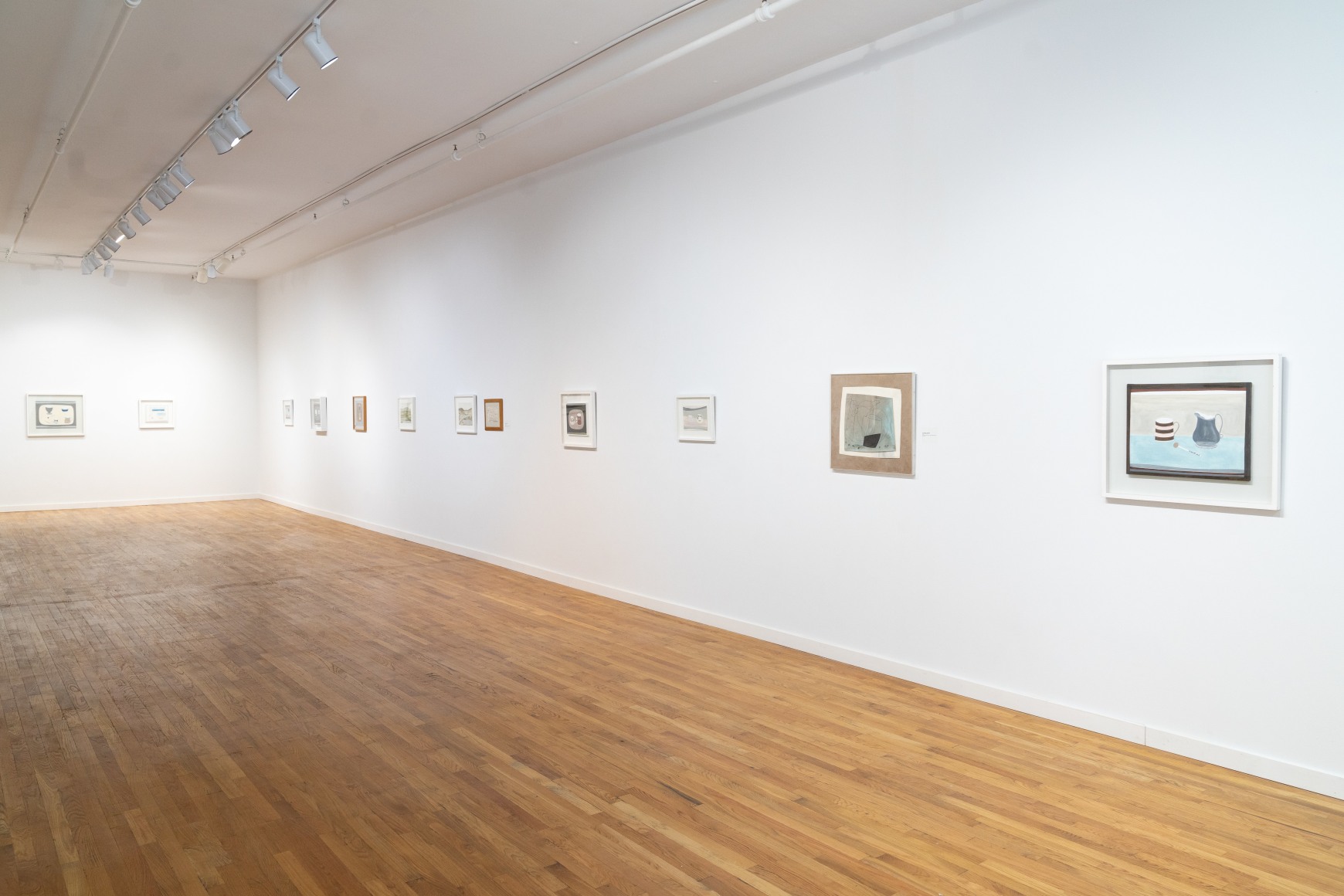 Installation view of Rachel Nicholson: A mug, a spoon and a landscape at Anita Rogers Gallery