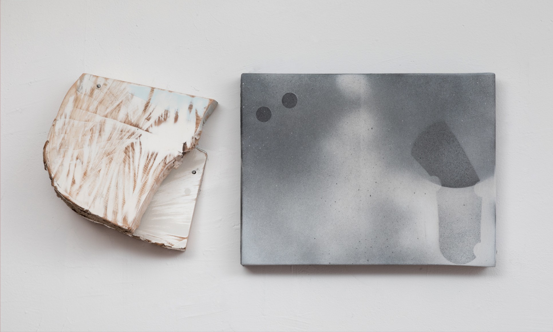 George Negroponte, Walking on Water IV, 2018, Mixed Media on Canvas and Wood, 10&quot; x 22&quot; at Anita Rogers Gallery