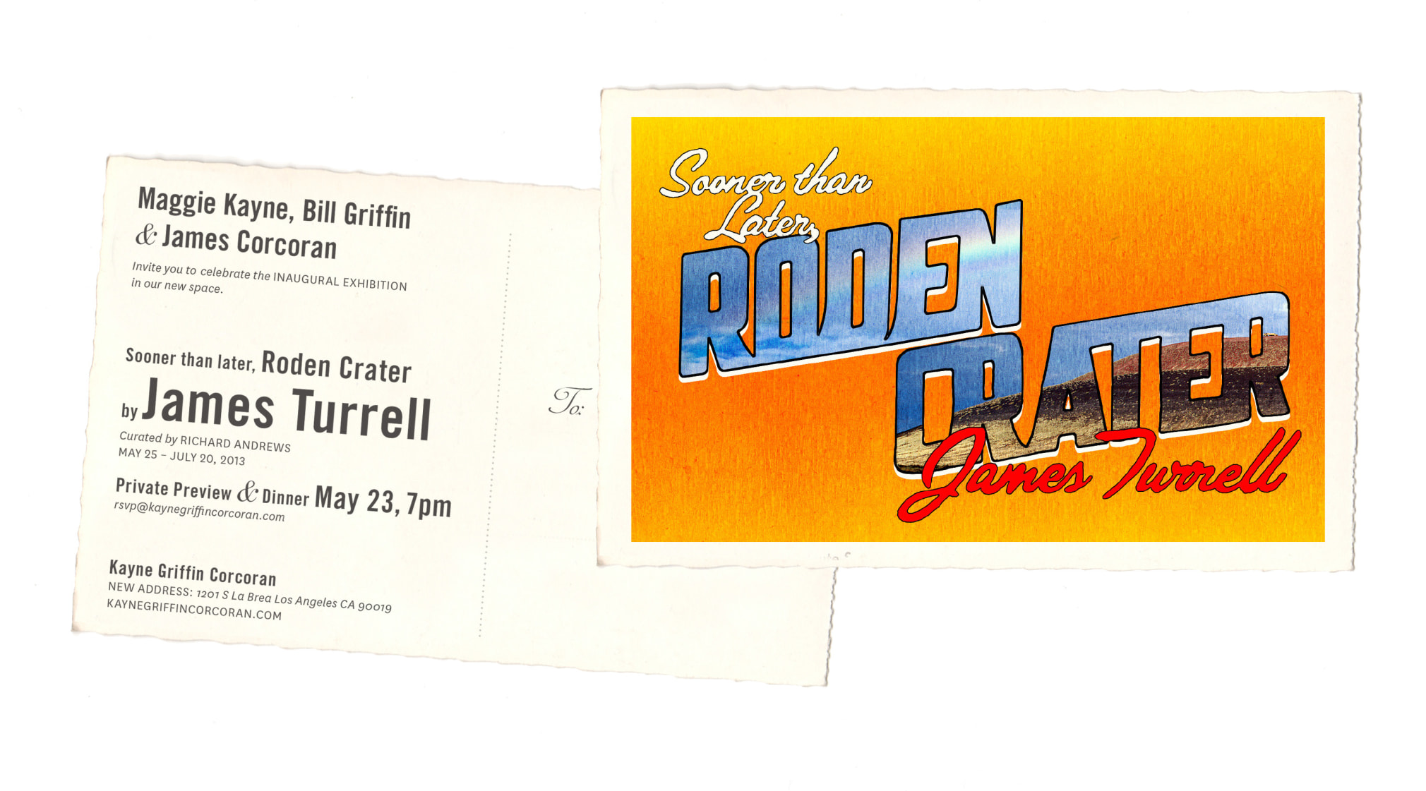 James Turrell: Sooner than Later, Roden Crater exhibition announcement