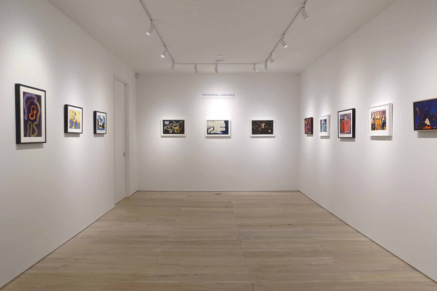 Installation view - Primordial Language: Small Works by William Scharf