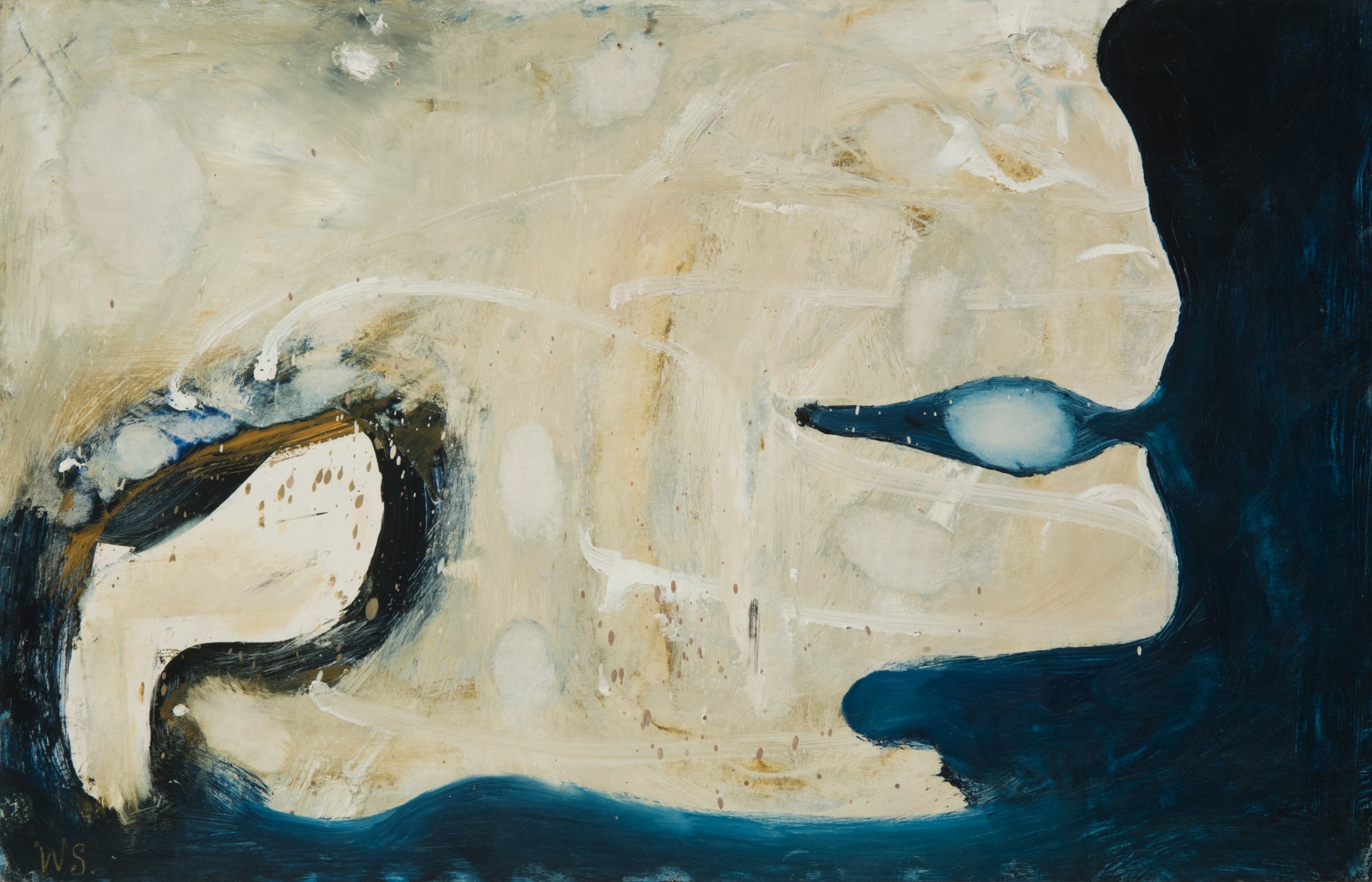 William Scharf (1927-2018) Whale Place, 1964