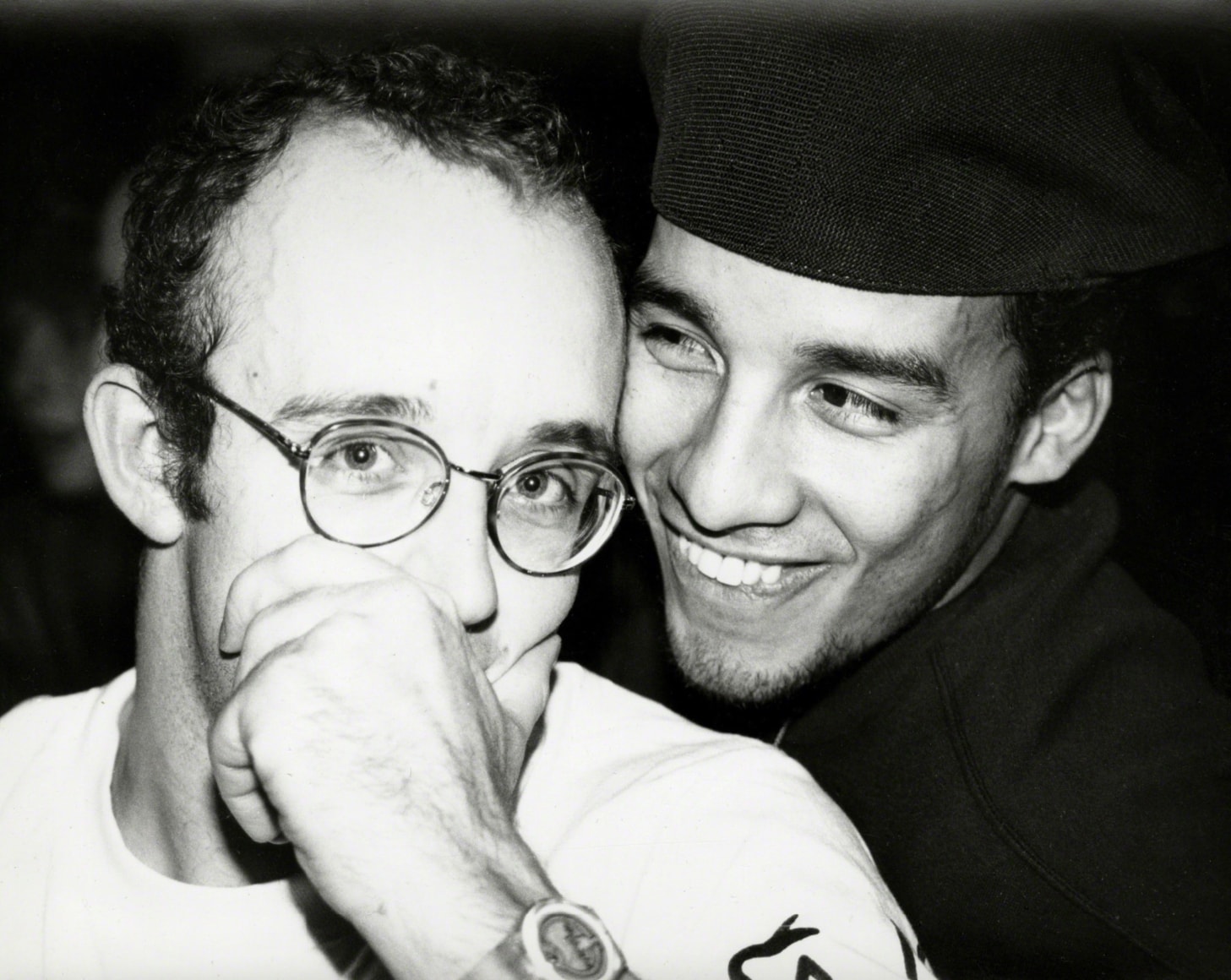 Andy Warhol (1928-1987) Keith Haring &amp; Juan Rivera, 1986