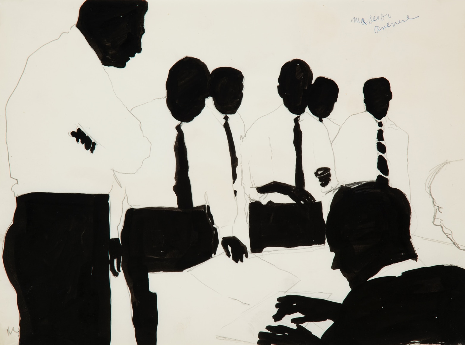 Idelle Weber (b. 1932) Madison Avenue, 1960s