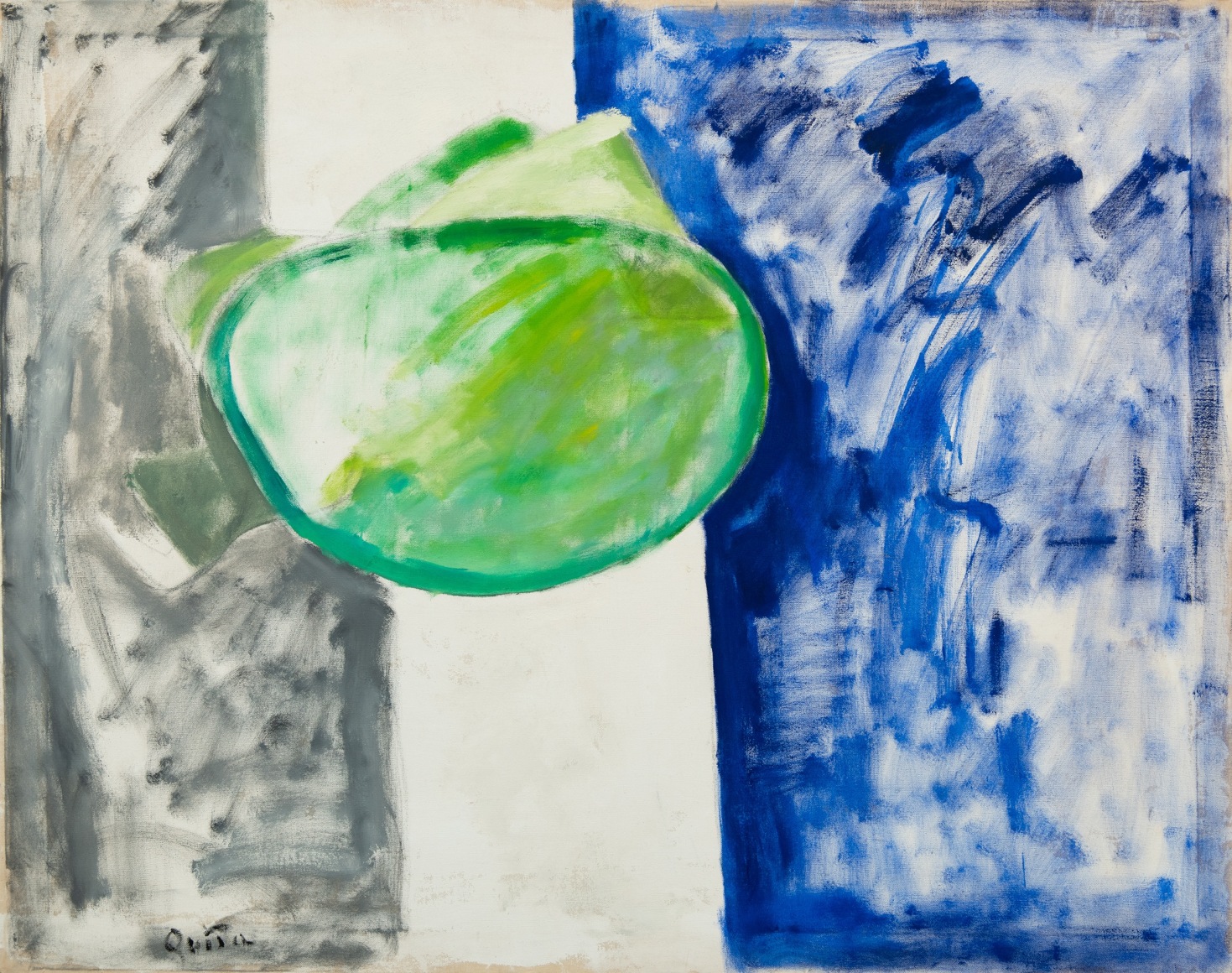 Quita Brodhead (1901-2002) Green and Blue #1, 1969