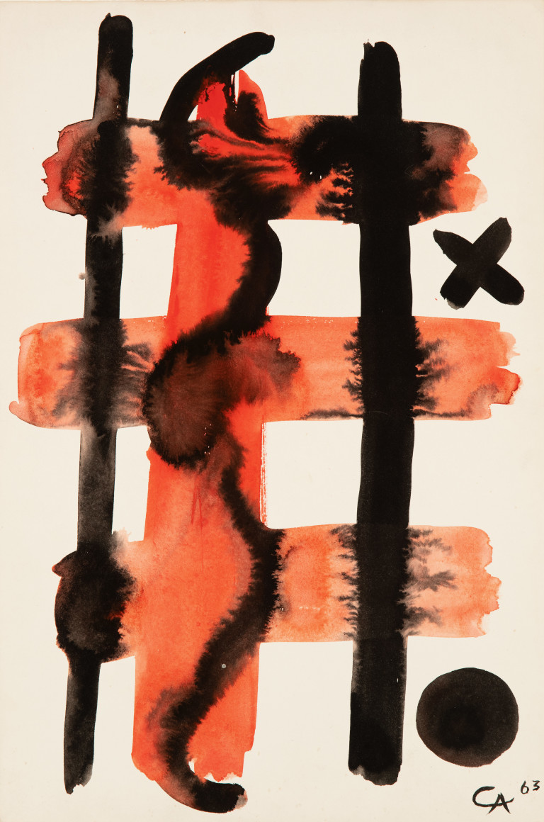 Alexander Calder (1898-1976) Grid with Cross, 1963