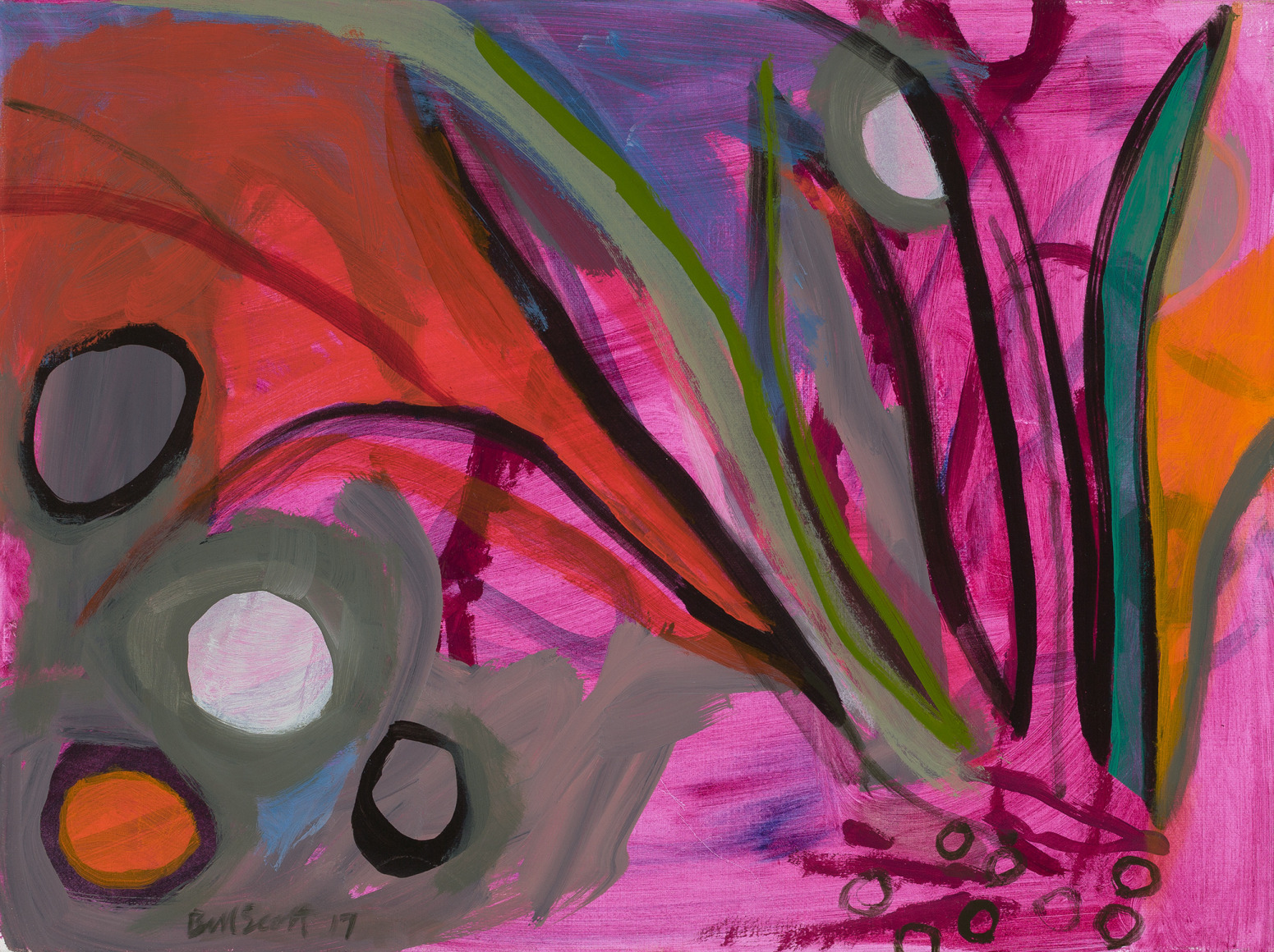 Bill Scott (b. 1956) One Small Green, 2017