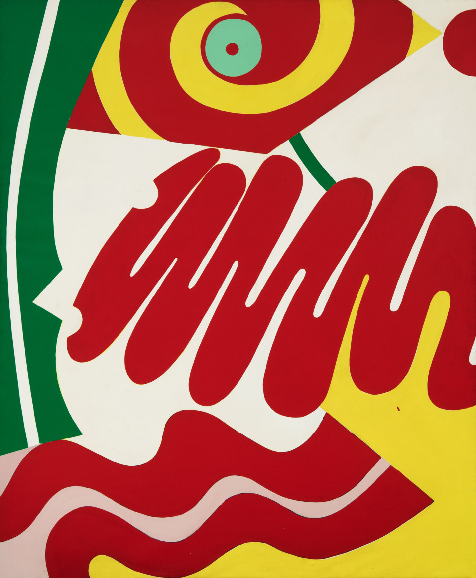 Knox Martin (b. 1923) Women's Face, 1972