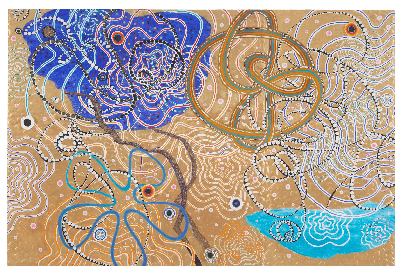 Nabil Nahas . Inka Dinka Doo, 2013. Acrylic on canvas. 457.2 x 304.8 cm (180 x 120 cm)