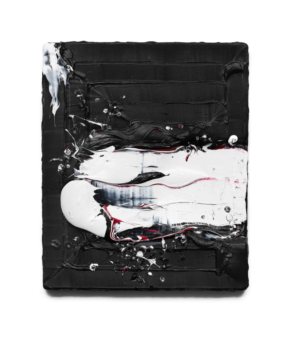 Jane Lee, Gate Gate #3 (Gone Gone #3), 2023, mixed acrylic media, 120 x 101 x 8 cm (47.2 x 39.8 x 3.1 inches)