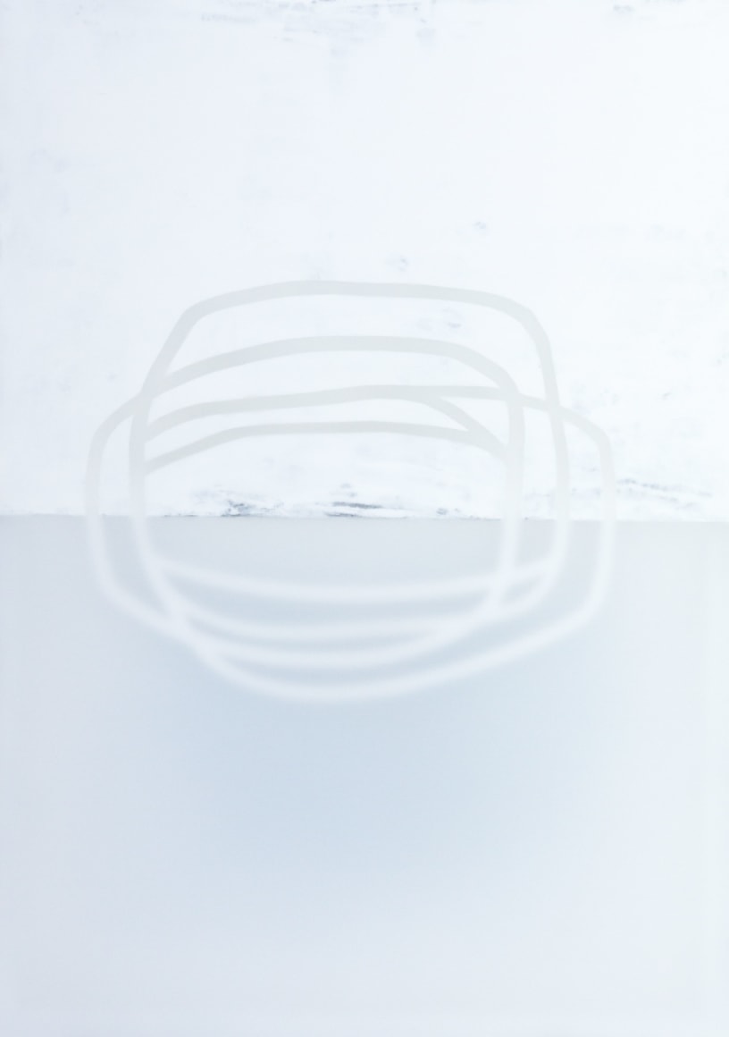 Udo Nöger, Zeit - Fliessend 5, 2019, mixed media on canvas