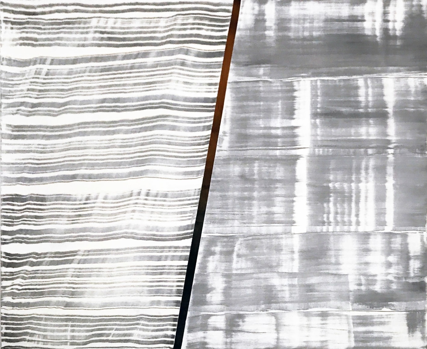 Ricardo Mazal, SP Text 6, oil on linen, 139.7 x 167.6 cm (55 x 66 inches)