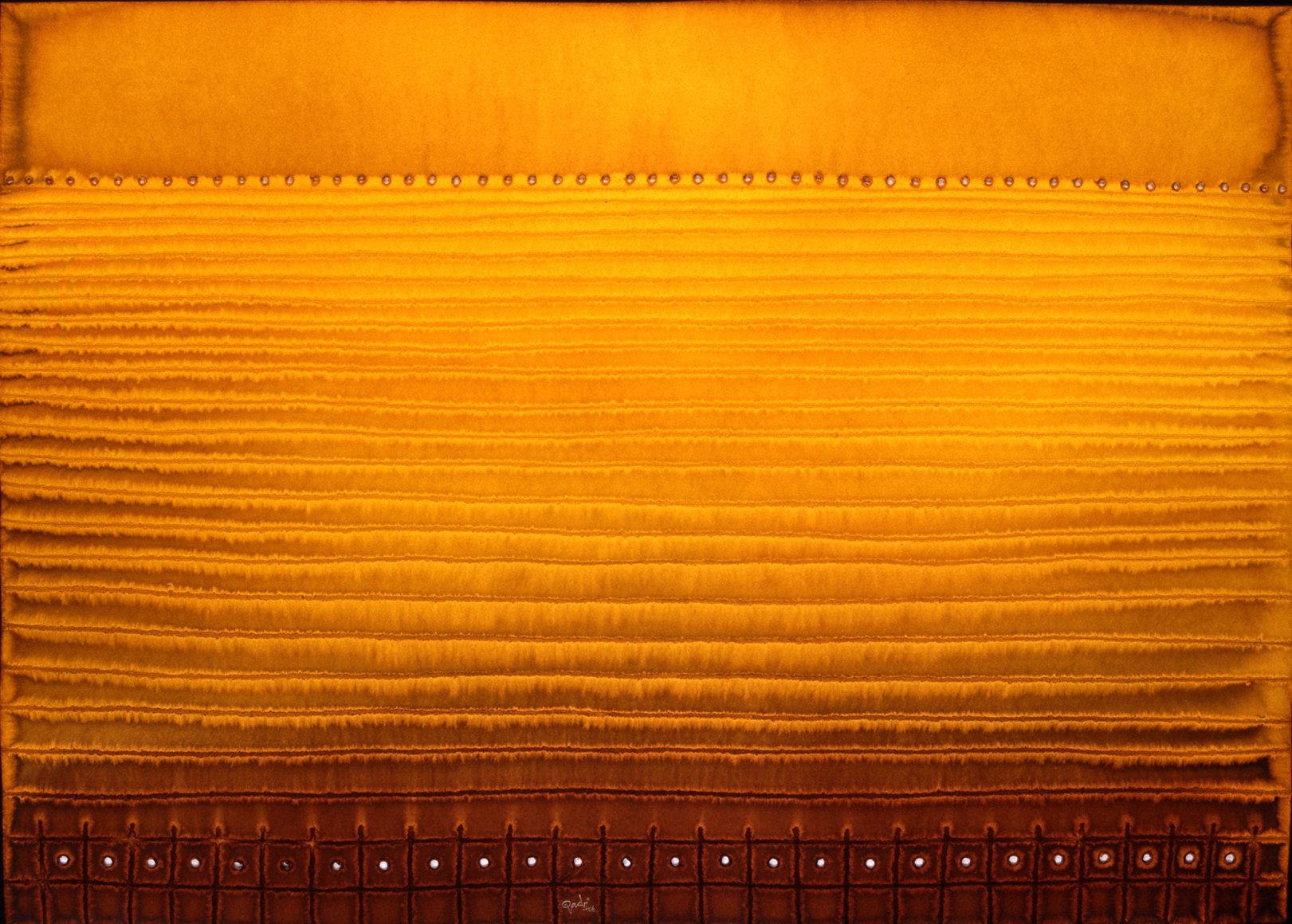 Sohan Qadri, Anshula, 2006, ink and dye on paper, 152.4 x 114.3 cm (60 x 45 inches)