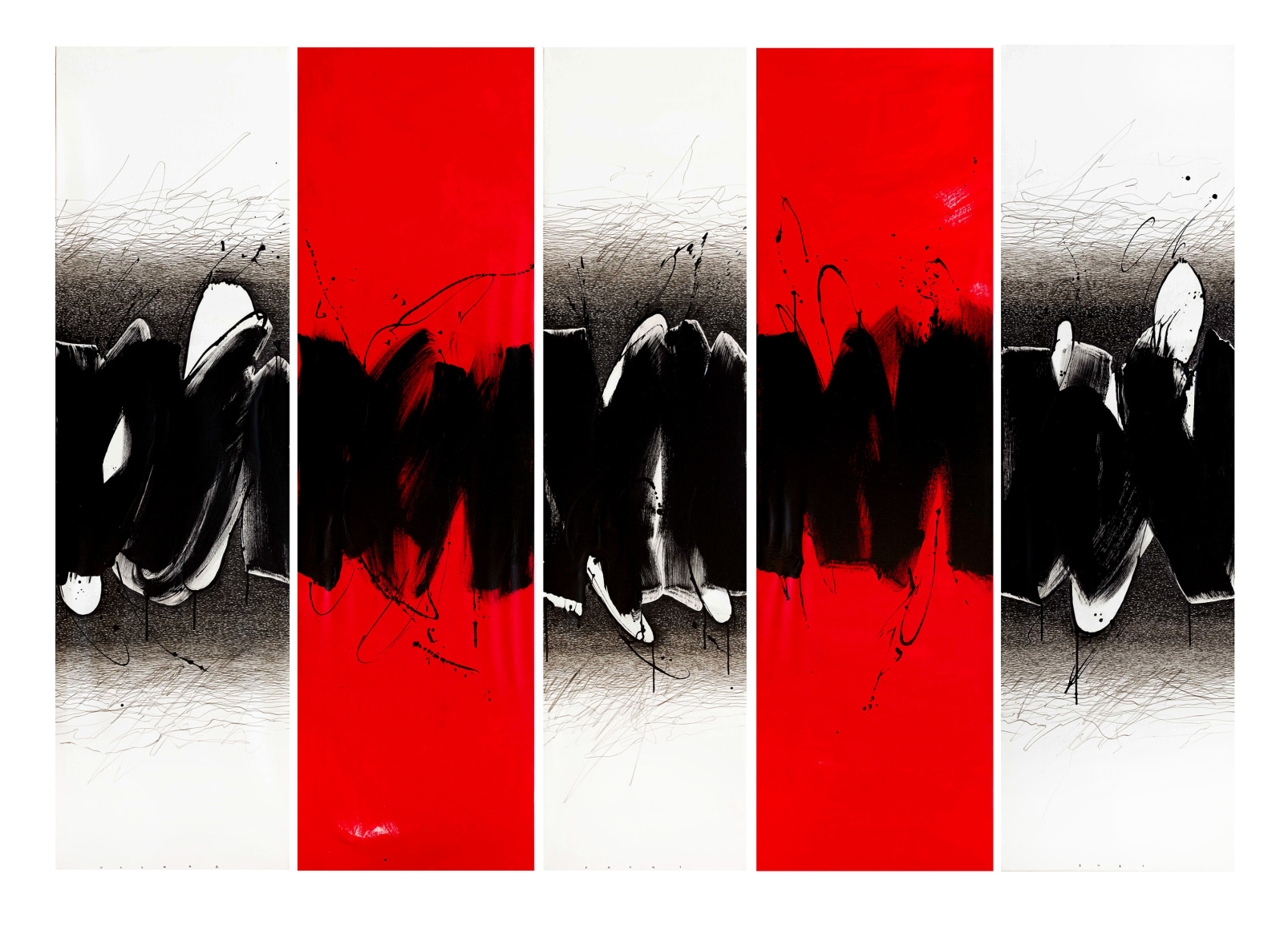 All Fades Away, 2021, mixed media on canvas, 70.9 x 99.6 inches/180 x 253 cm