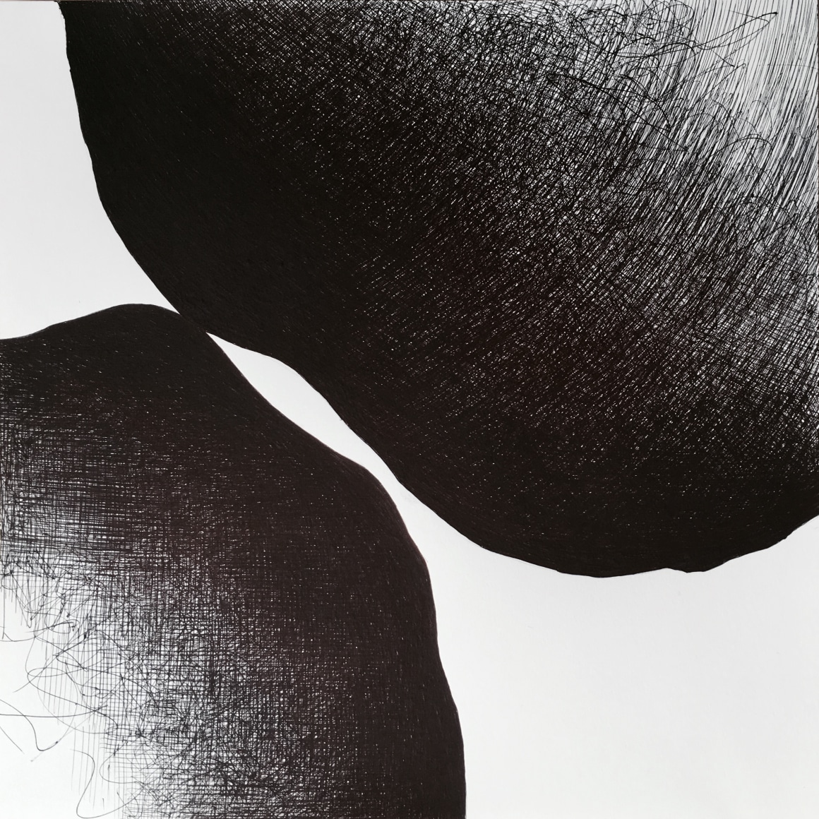 Golnaz Fathi, Untitled, 2016, ballpoint pen on paper, 11.8 x 11.8 inches / 30 x 30 cm