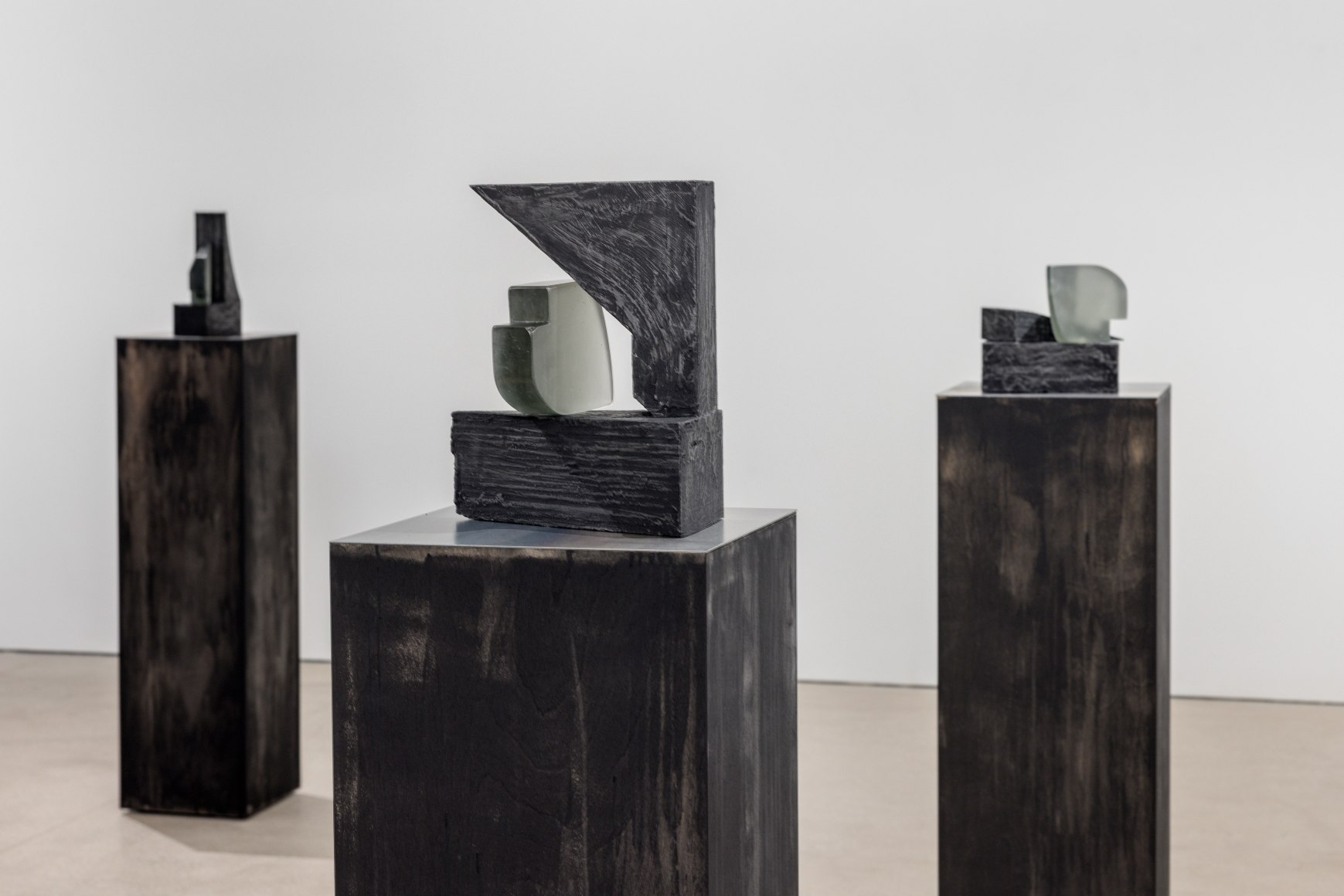Installation view of Torkwase Dyson, Of Line and Memory, GRAY Chicago