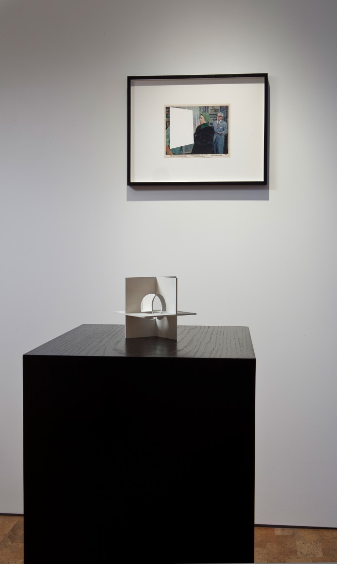 John Stezaker, "Tabula Rasa XIII," 2006; Jose de Rivera, "Working Model No. 12," 1955.