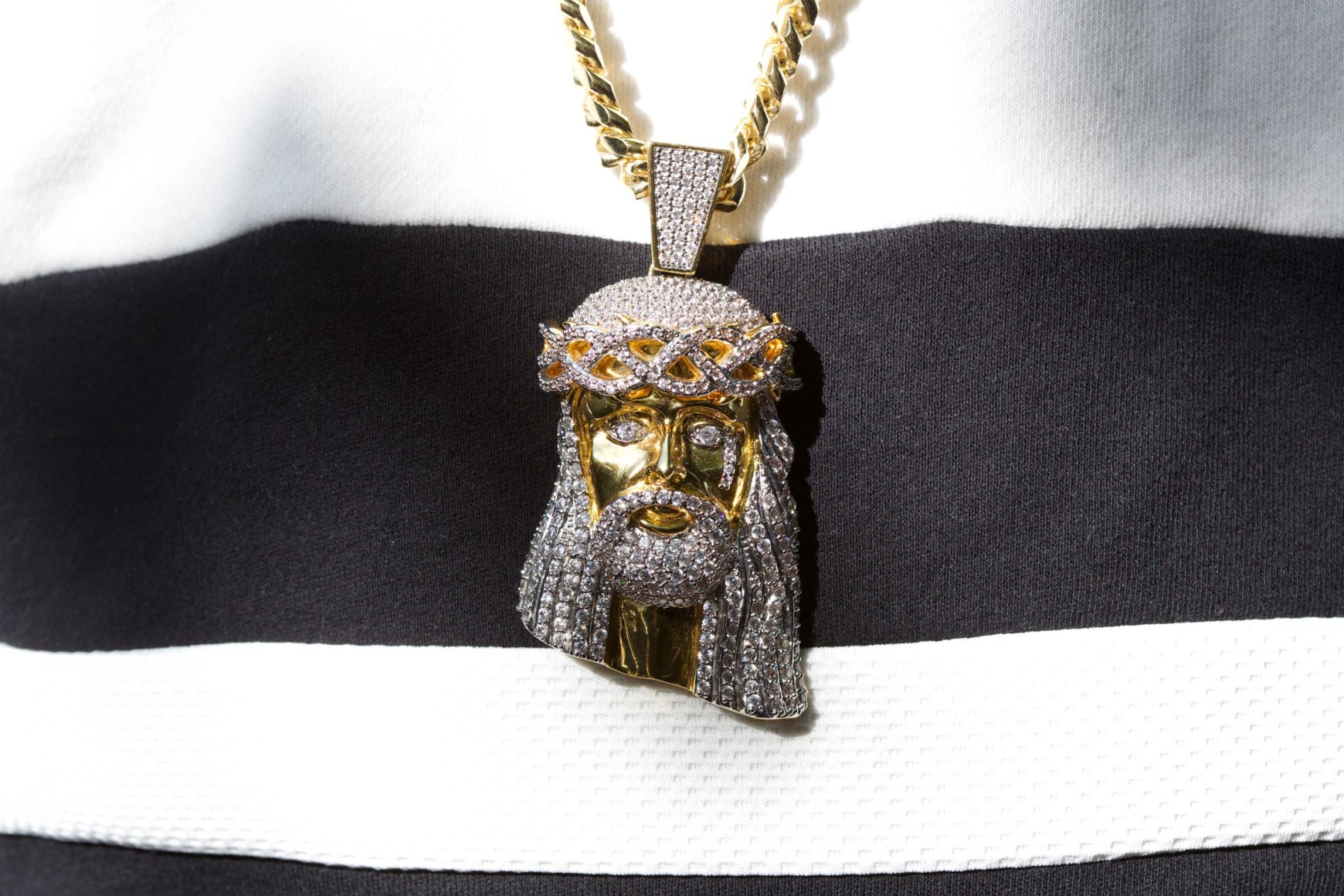 Jesus bling at a release party for the rap group Cool Amerika’s mixtape No Taxes 2, Atlanta, 2015, Archival Pigment Print