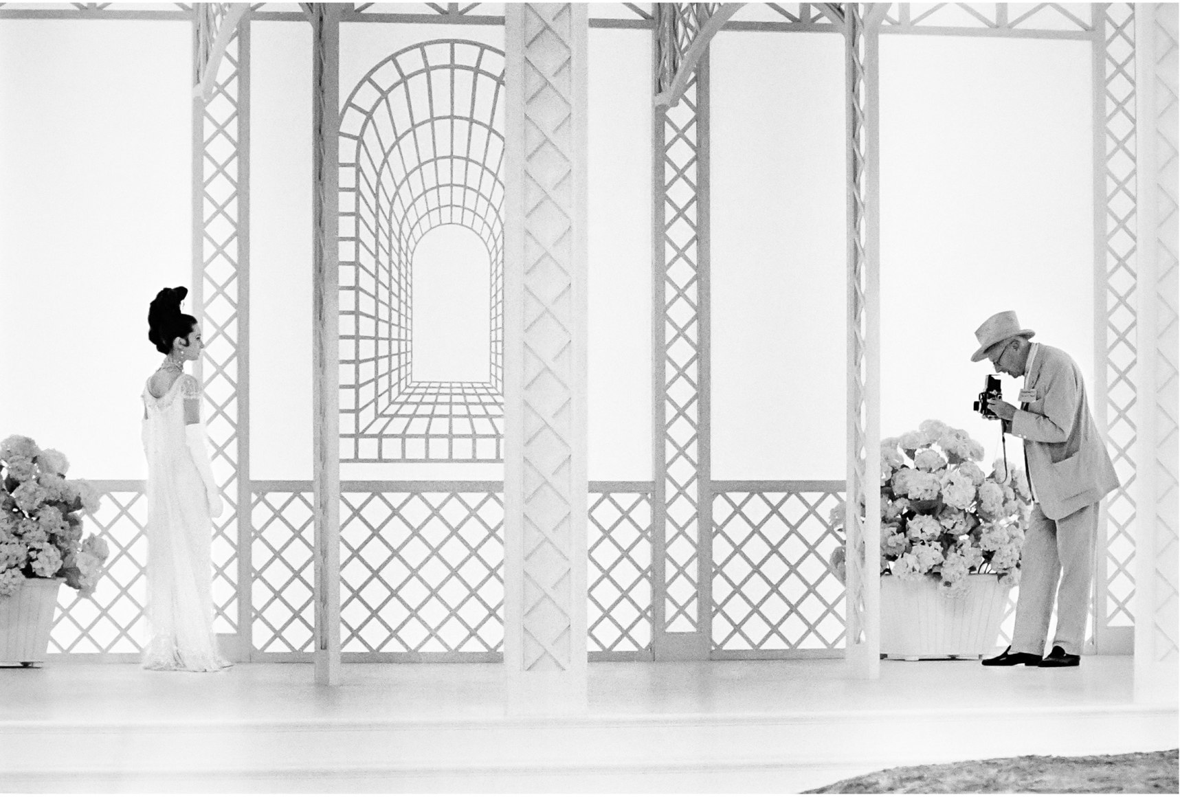 Audrey Hepburn, photographed by Cecil Beaton, on the set of "My Fair Lady", 1963, Archival Pigment Print