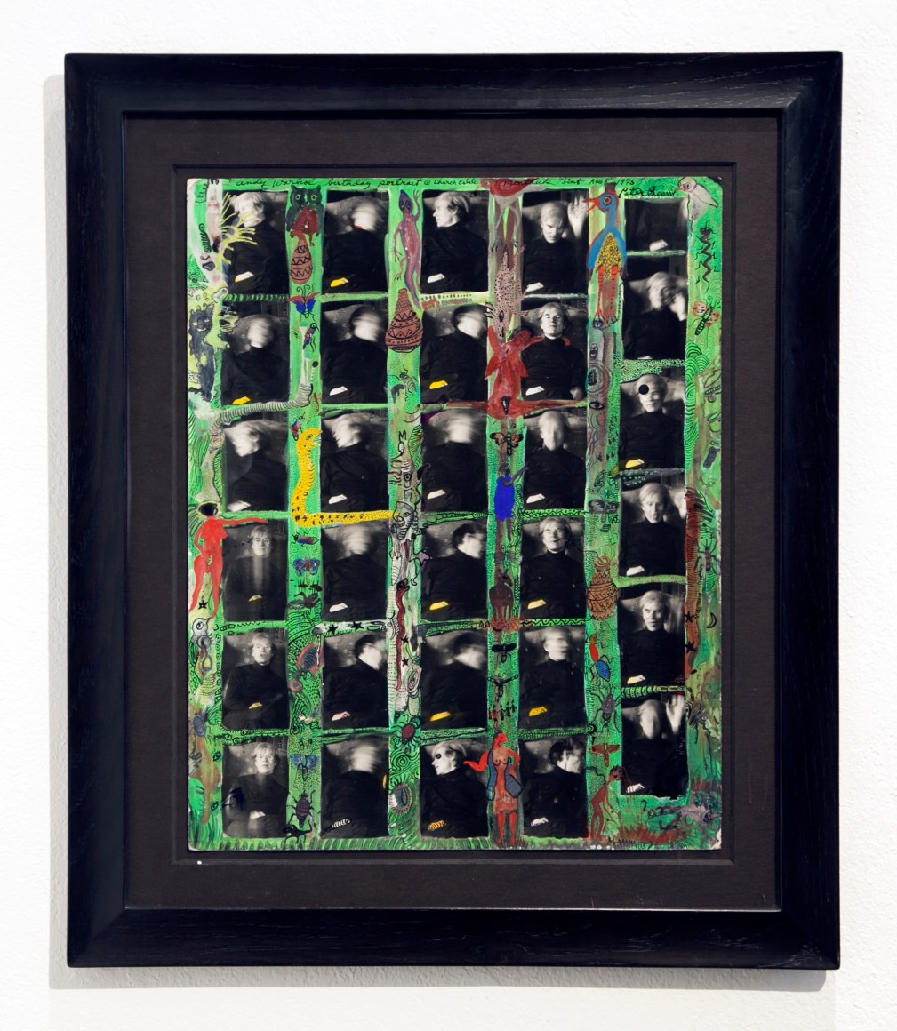 Andy Warhol Contact Sheet, 1975/2002, Silver Gelatin Photograph with Watercolor and Tempera