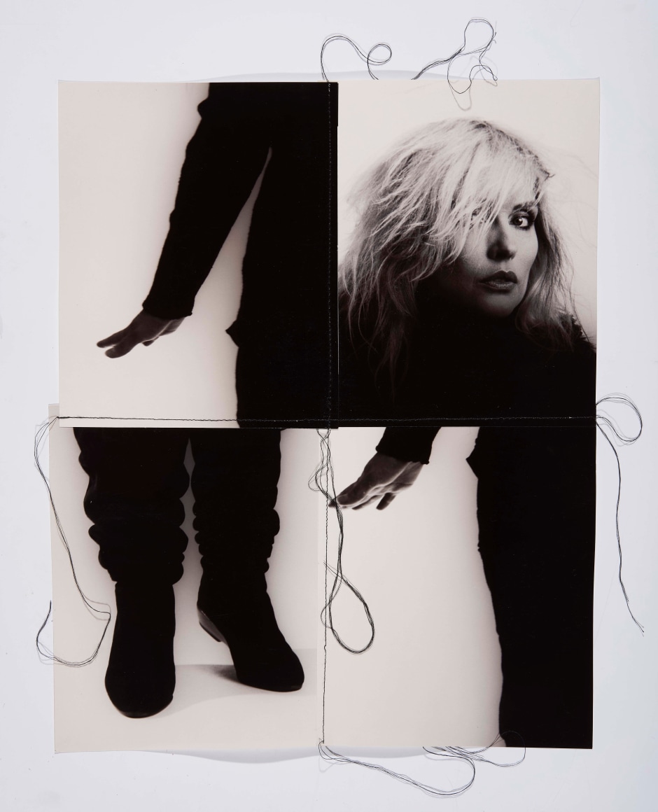 Debbie Harry 2, 1993, Silver Gelatin Photograph with fiber thread