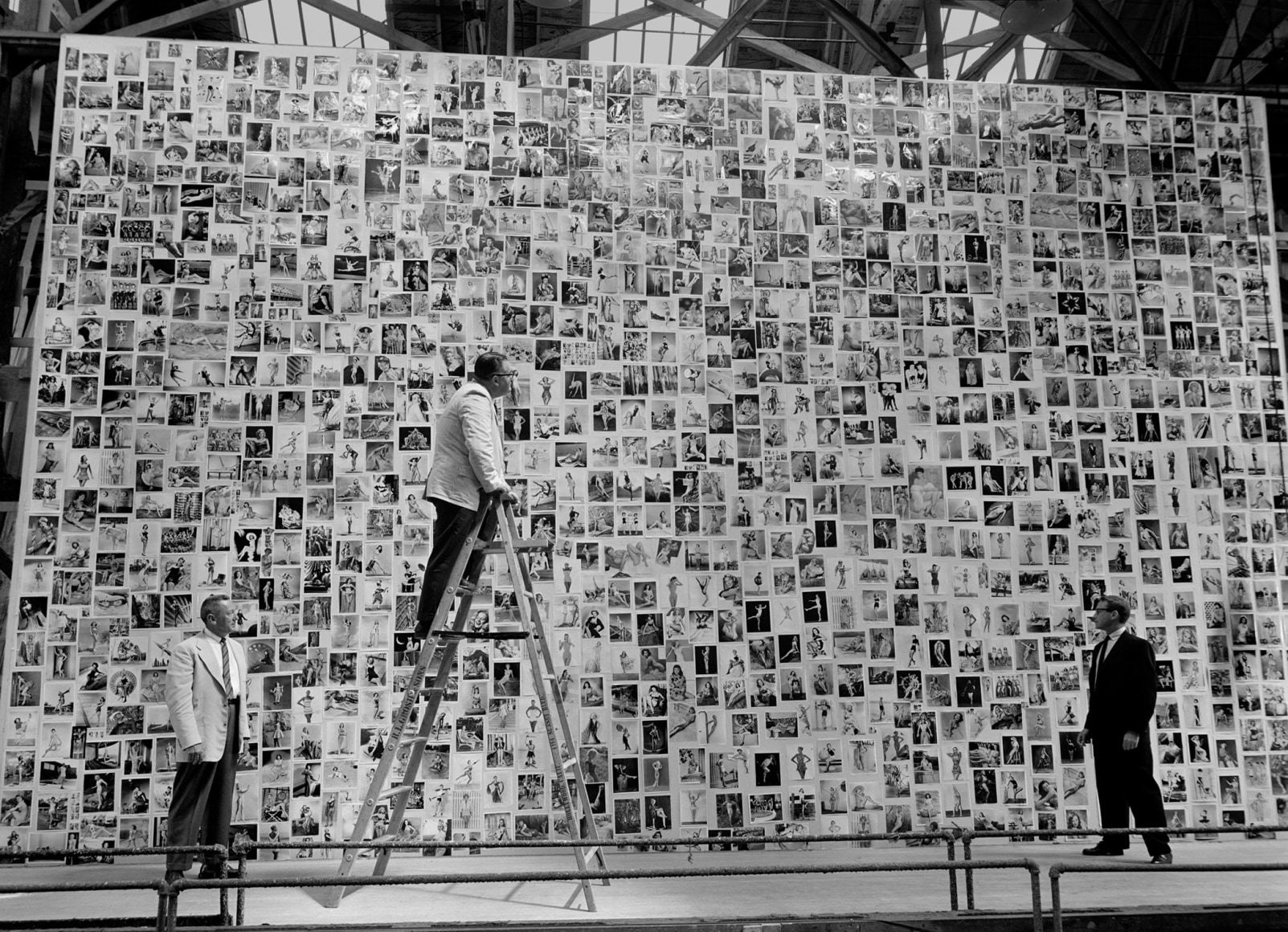 Robert Aldrich, Casting Pin Up Girl for Attack, 1947, Signed, stamped, titled, dated verso