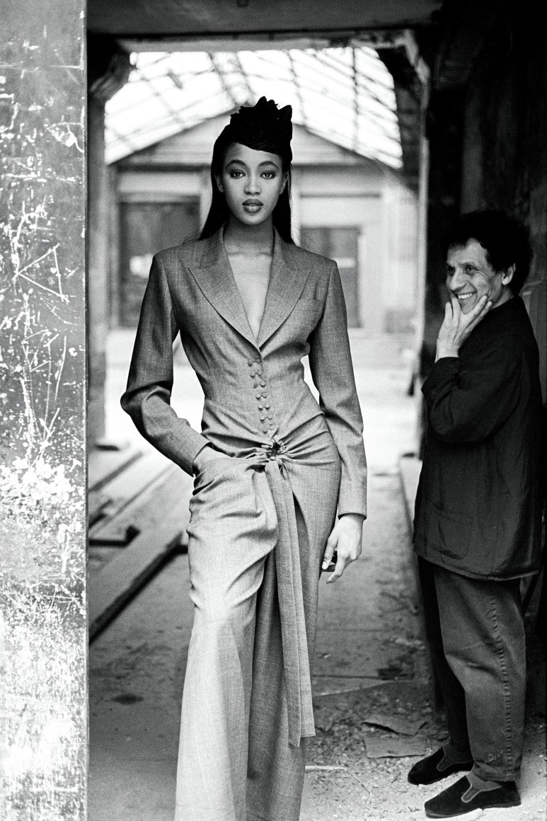 Naomi Campbell and Azzedine Alaia, Paris, 1988, Silver Gelatin Photograph