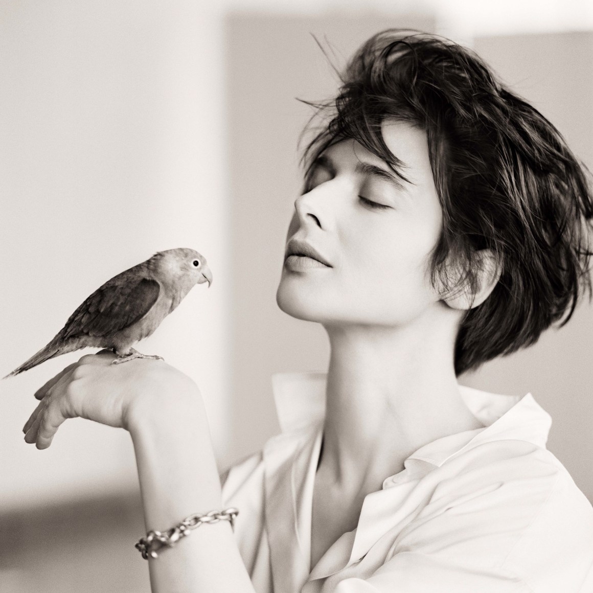 Isabella Rosselini, Bird, New York, 1988, Archival Pigment Print