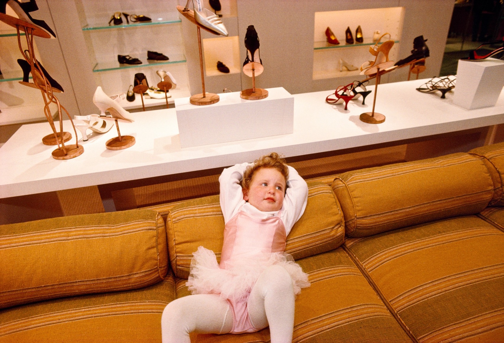 Phoebe, 3, VIP Opening of Barney's department store, Beverly Hills, 1994, Archival Pigment Print