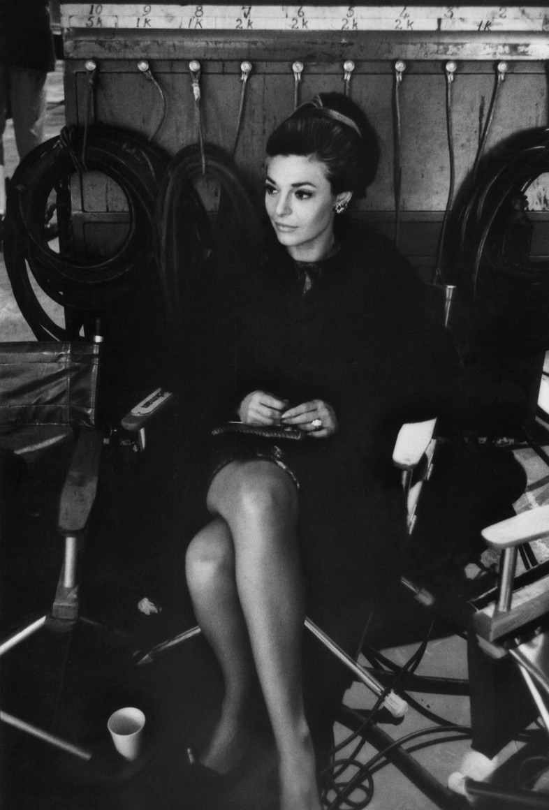 Anne Bancroft watches from the shadows on the set of "The Graduate", 1967, Archival Pigment Print