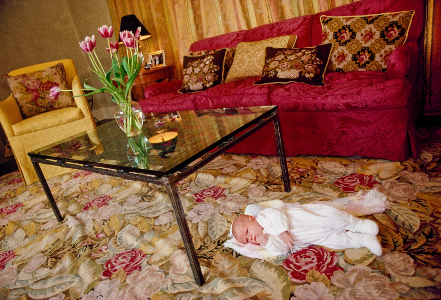 Sophie, 6 Weeks, in Her Living Room, Hollywood Hills, 1995, Archival Pigment Print