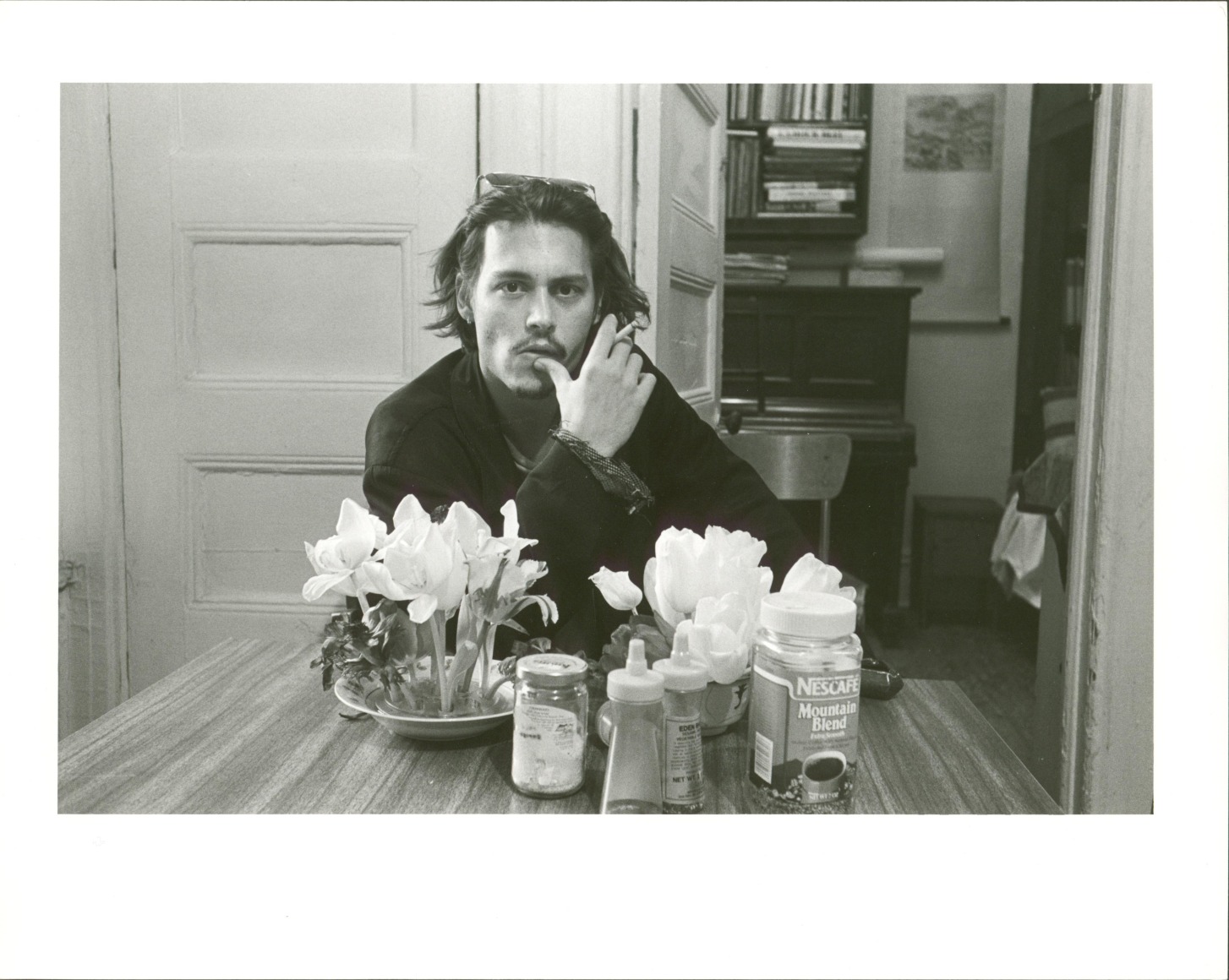 Johnny Depp, Ginsberg's Kitchen, after United States of Poetry shoot, April 14, 1994, Archival Pigment Print, Ed. of 25