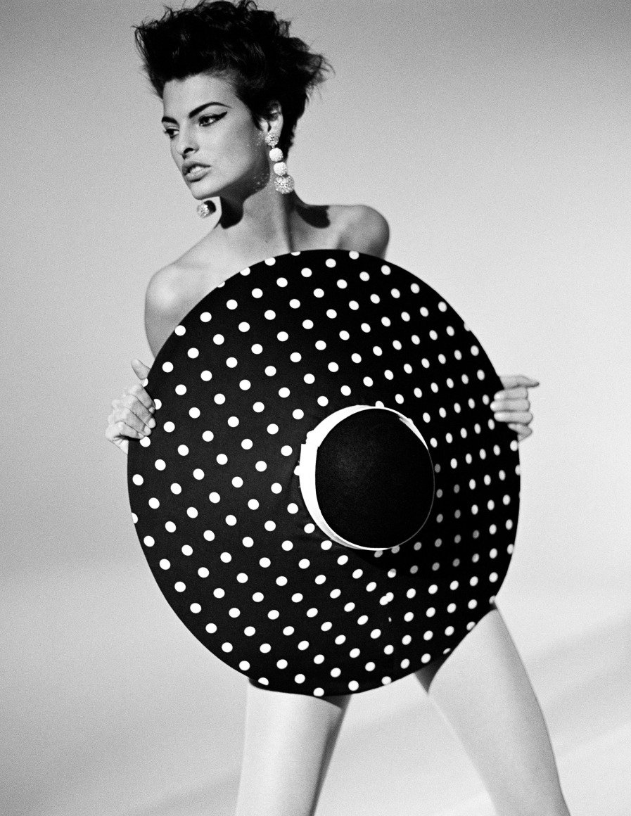 Linda Evangelista, NYC, French Vogue, 1989, Silver Gelatin Photograph