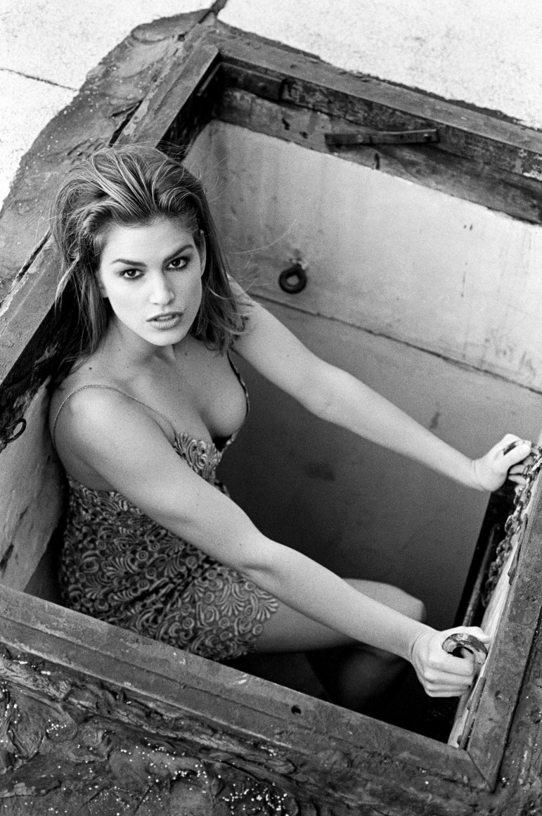 Cindy Crawford, NYC, Vogue Paris, 1990, Silver Gelatin Photograph