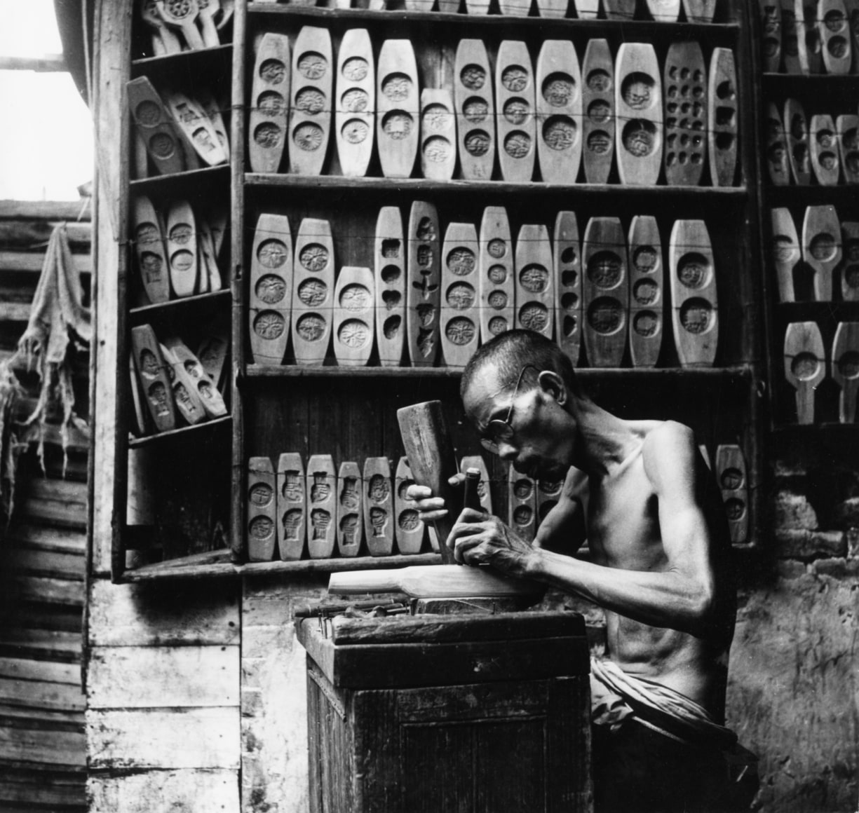 Merchant, China, 1957, Silver Gelatin Photograph, Ed. of 5