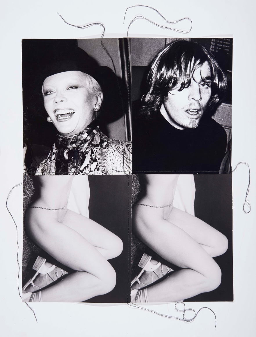 Makos Self Portrait, 1991, Silver Gelatin Photograph with fiber thread