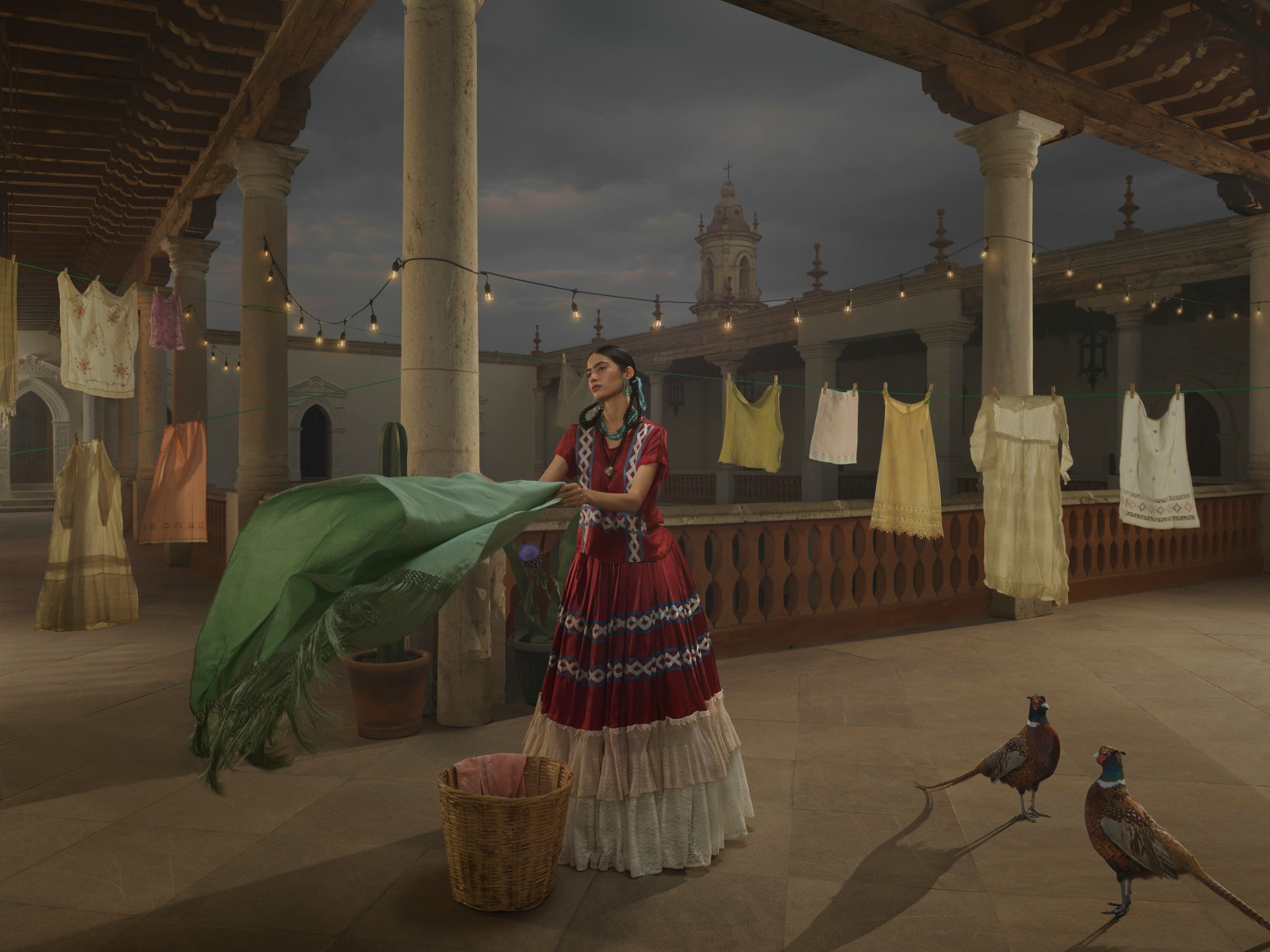 Laundry at Dusk, 2024 , Archival Pigment Print