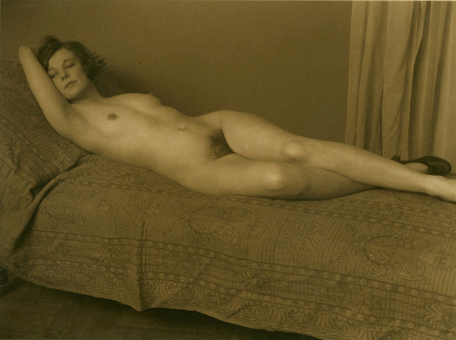 Paula, Nude on Bed, 1923-1926, Platinum Photograph