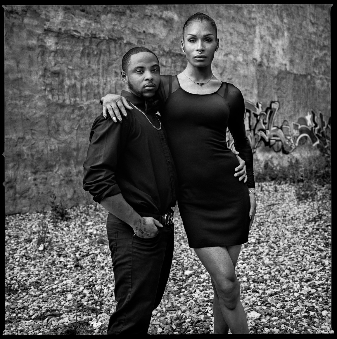 Jamel Young and Leiomy Maldonado, New York, NY, 2015, Silver Gelatin Photograph, Ed. of 7