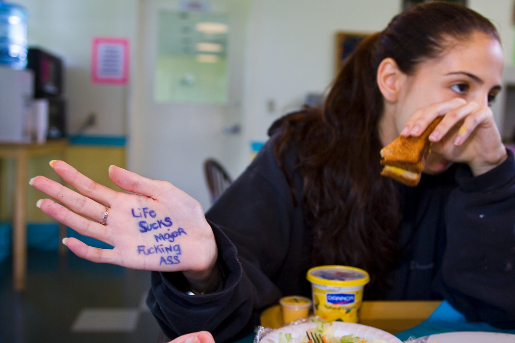 Eleanor, 15, In Cafeteria, Coconut Creek Florida, 2004, Archival Pigment Print