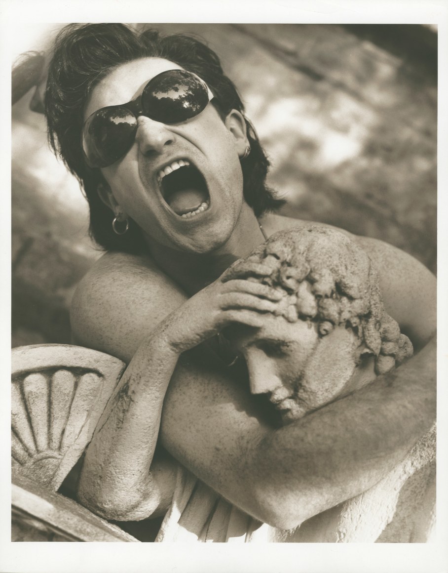 Bono with Angel (Detail), Vienna, 1992&nbsp;, Silver Gelatin Photograph, Ed. of 2