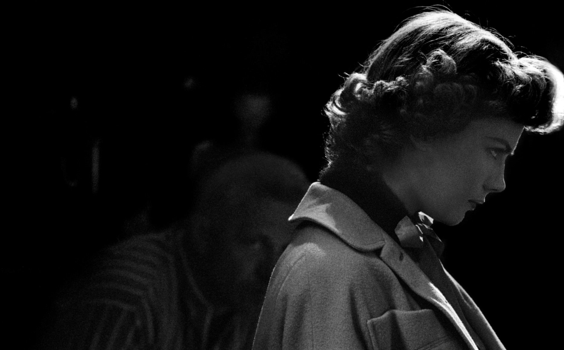 Natalie Wood during "Rebel Without A Cause" under the watchful eye of Director Nicholas Ray, 1955, Archival Pigment Print
