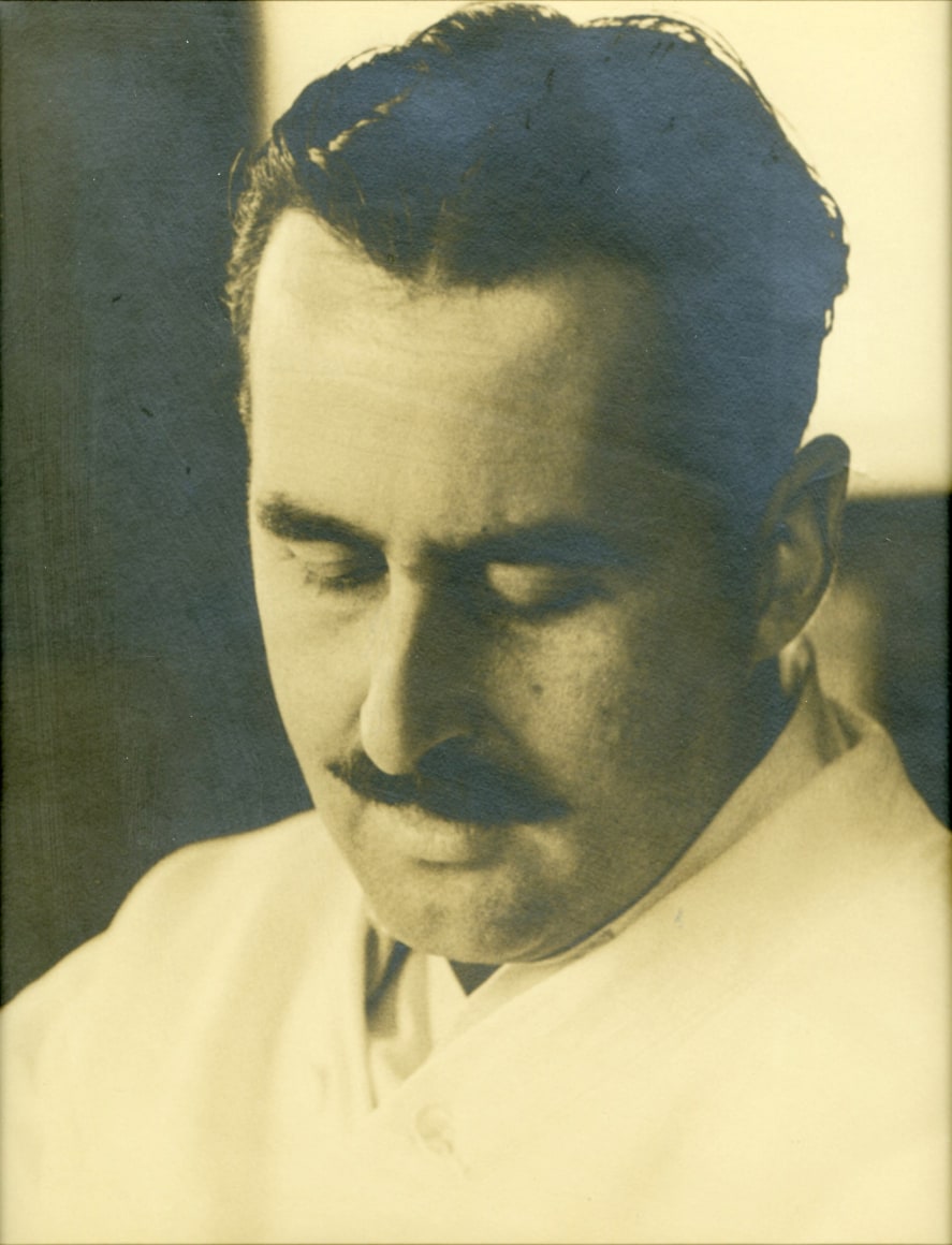 Self Portrait, (Looking Down), c. 1925-1930, Vintage Silver Gelatin Photograph