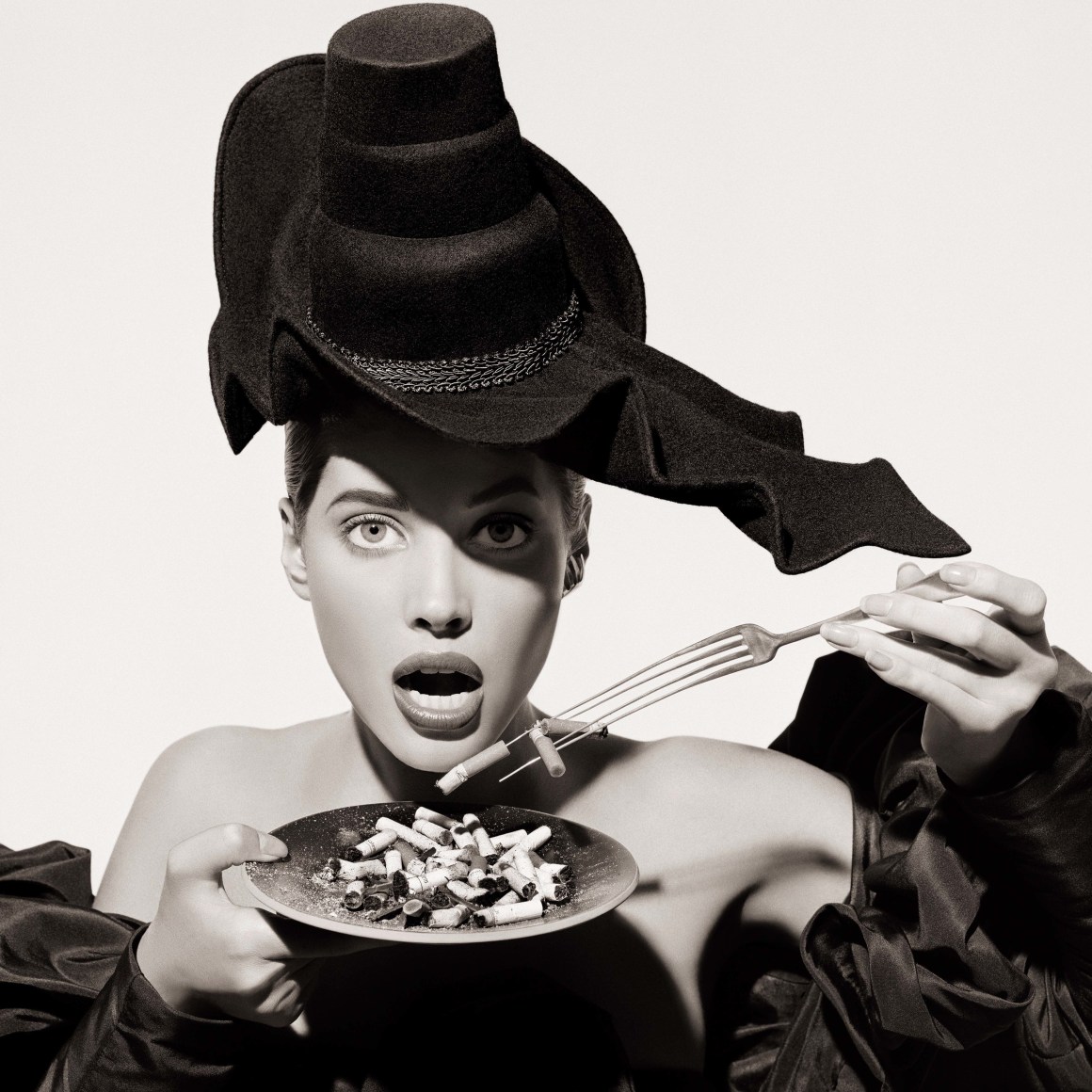 Christy Turlington, Cigarette Meal - The Surreal Thing, Series, New York, 1987, Archival Pigment Print