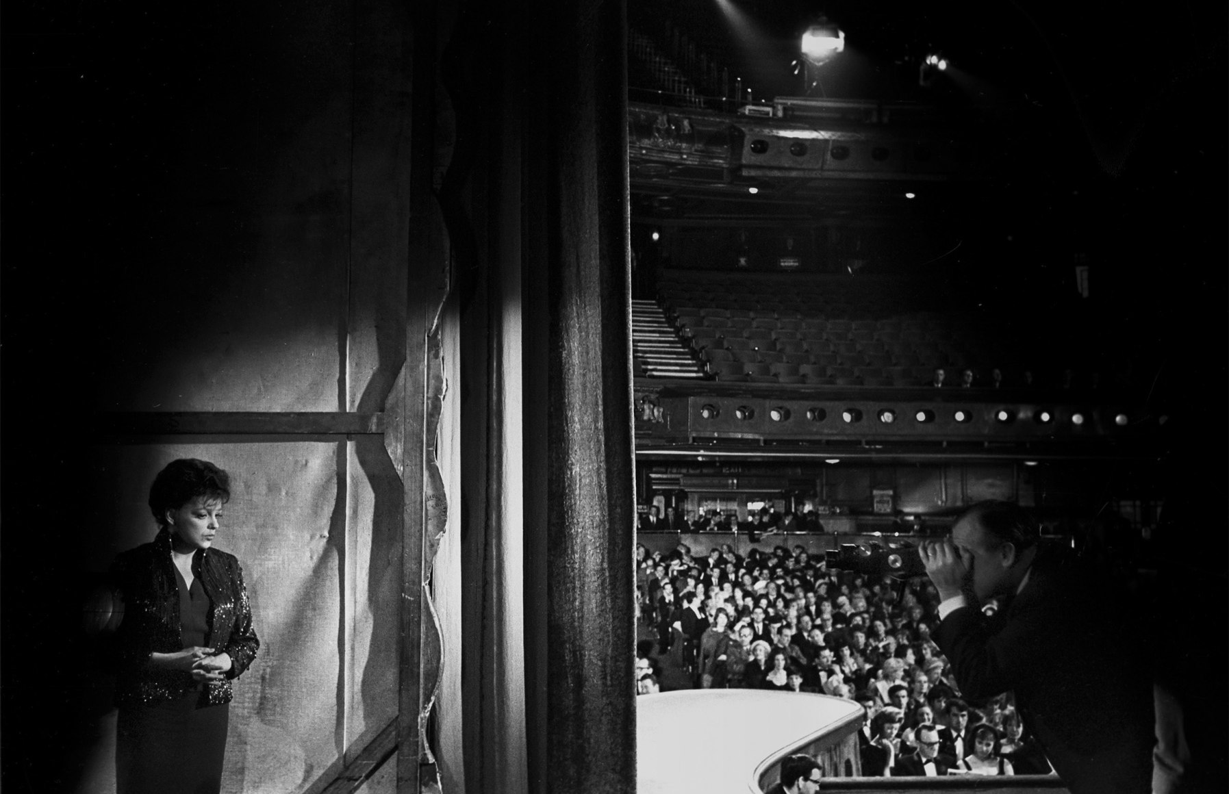 Judy Garland waits as Director Ronald Neame sets up his shot, "I Could Go On Singing", London, 1962, Archival Pigment Print