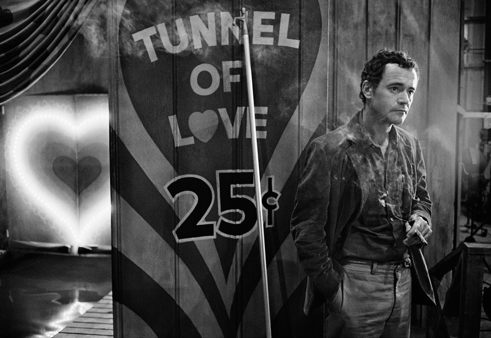 Jack Lemmon quietly smokes his cigar on the set of "Luv", 1966, Archival Pigment Print