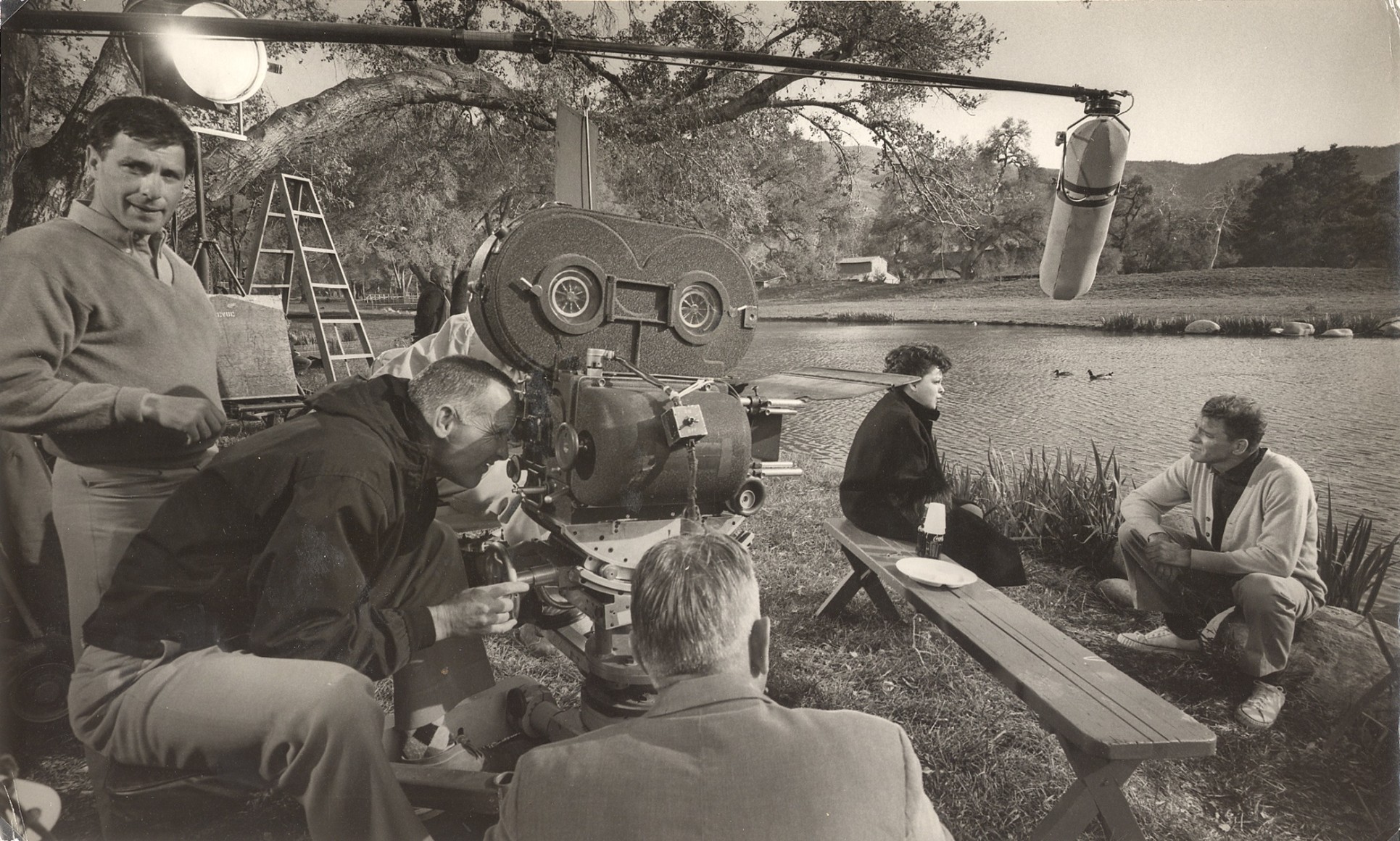 John Cassevettes, Judy Garland, and Burt Lancaster, n.d., Silver Gelatin Photograph