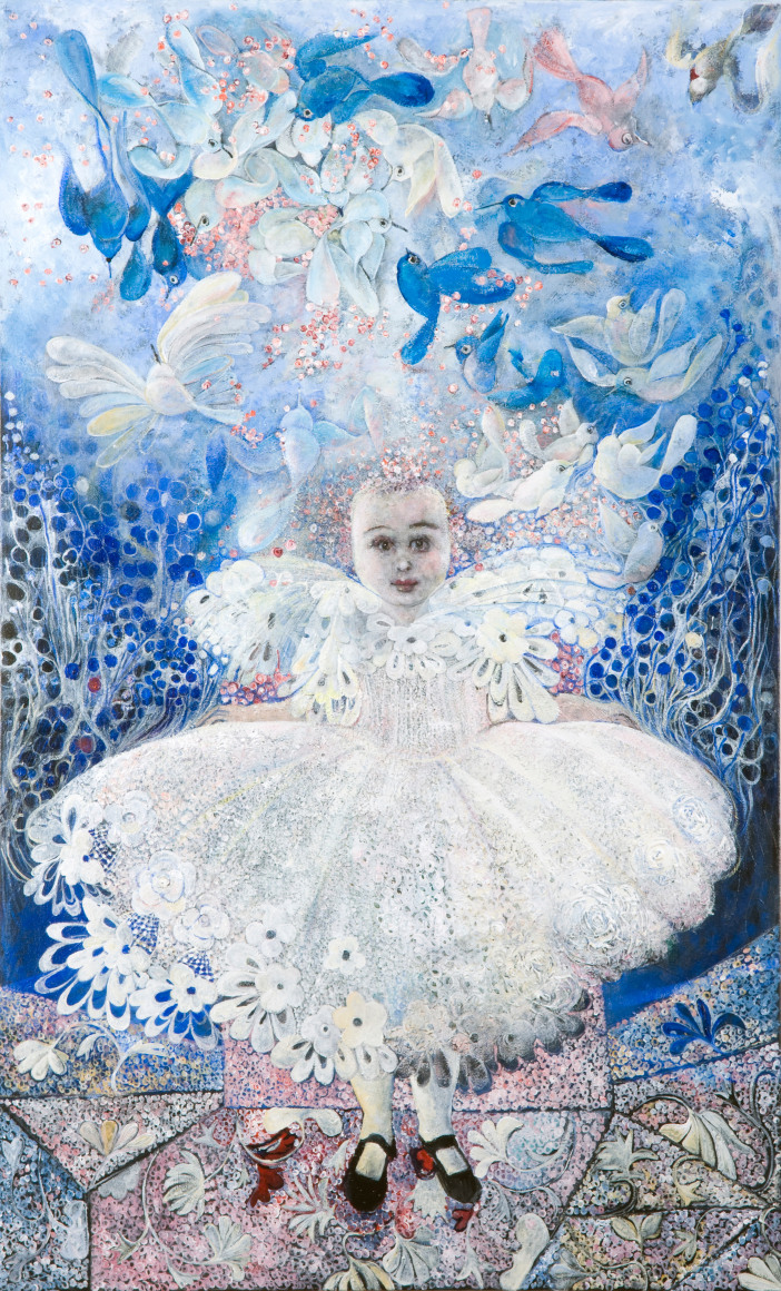 Blue Birds, 2010, Acrylic on canvas