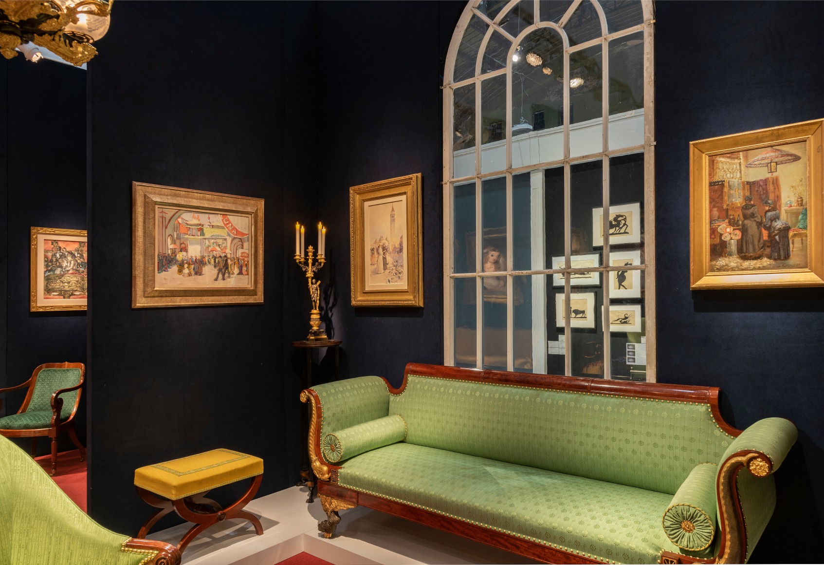 Hirschl &amp; Adler Galleries booth at The Winter Show, 2020. North room.