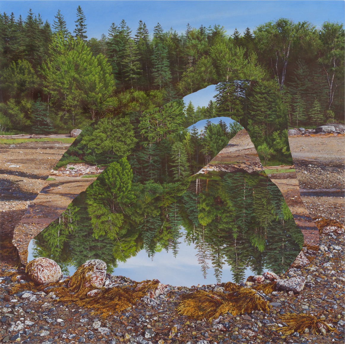 Colin Hunt (b. 1973), Untitled (Pine), 2023, Egg tempera on panel, 32 x 32 in.