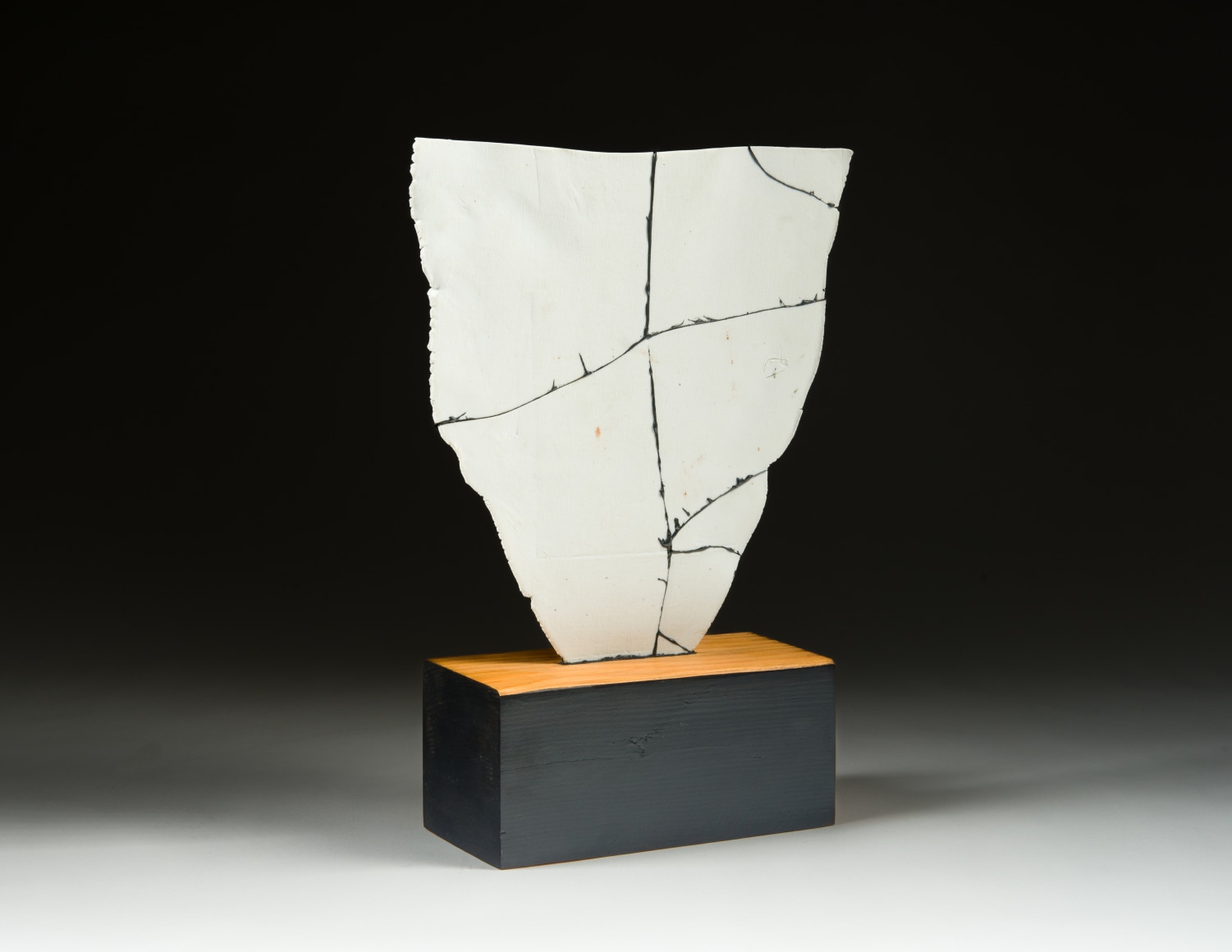 Maria-Elena Gonzalez (b. 1957), Fragment 2, 2021, Porcelain, epoxy, wood, latex paint, 13 3/4 x 10 1/4 x 3 1/2 in.